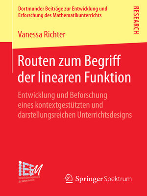 cover image of Routen zum Begriff der linearen Funktion